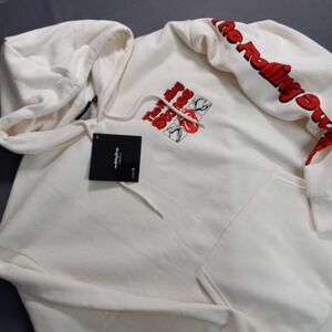 NWT The Rolling Stones Cream Hoodie – Official Band Merch – Size S